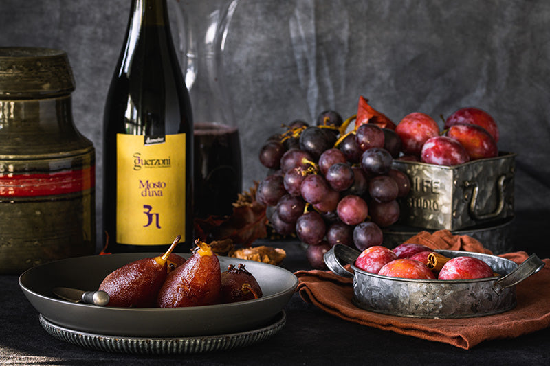 Autumn Delight: Pears and Plums in Grape Must
